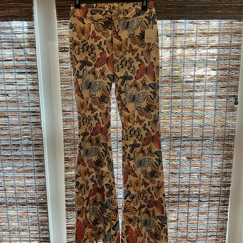 We the Free pants NWT flare with butterflies size 26